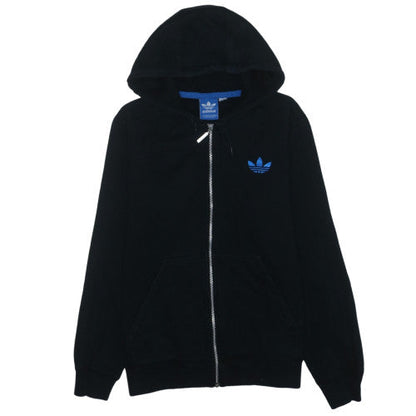 Adidas Men Black Full Zip Hoodie Size M Sportswear Fleece