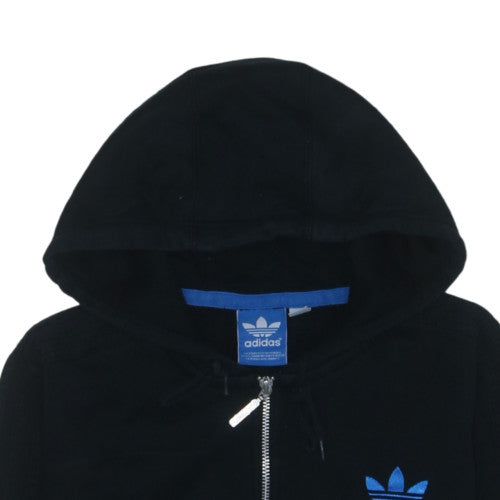 Adidas Men Black Full Zip Hoodie Size M Sportswear Fleece