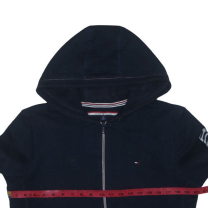 Tommy Hilfiger Men’s Blue Full Zip Hoodie Size M Classic Logo