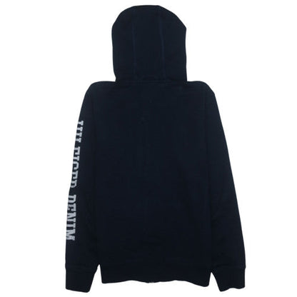 Tommy Hilfiger Men’s Blue Full Zip Hoodie Size M Classic Logo