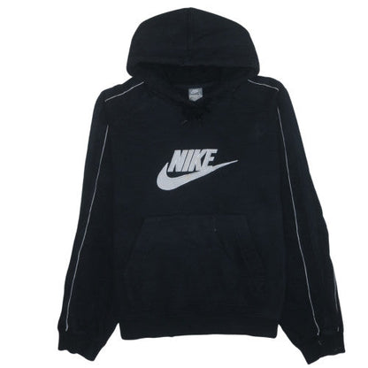 Nike Men's Black Pullover Hoodie L Fleece Sportswear Regular Fit