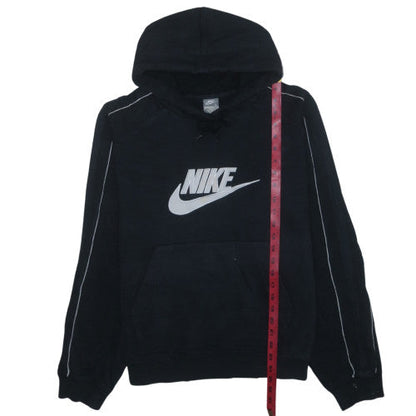 Nike Men's Black Pullover Hoodie L Fleece Sportswear Regular Fit