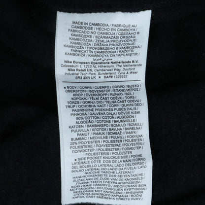 Nike Men's Black Pullover Hoodie L Fleece Sportswear Regular Fit