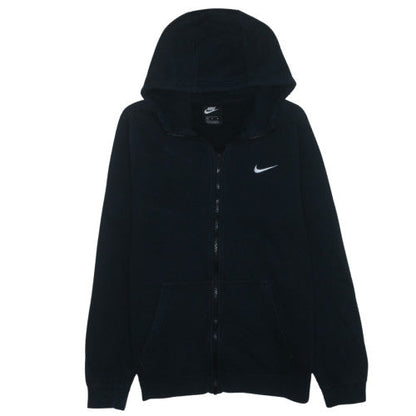 Nike Men’s Black Full Zip Hoodie M Regular Fit Fleece Sweatshirt