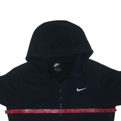 Nike Men’s Black Full Zip Hoodie M Regular Fit Fleece Sweatshirt