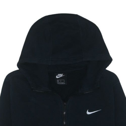 Nike Men’s Black Full Zip Hoodie M Regular Fit Fleece Sweatshirt