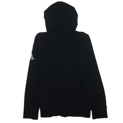 Adidas Men's Black XL Full Zip Hoodie with Logo