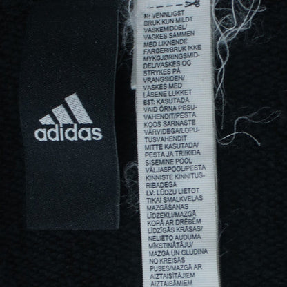 Adidas Men's Black XL Full Zip Hoodie with Logo