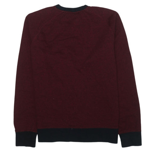 Nike Men's Red Crew Neck Sweatshirt M Pullover Sports Style