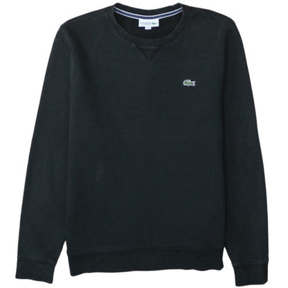 Lacoste Men’s Black Crew Neck Sweatshirt Size L Regular Fit