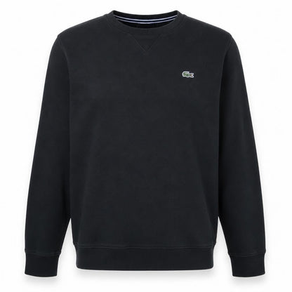 Lacoste Men’s Black Crew Neck Sweatshirt Size L Regular Fit