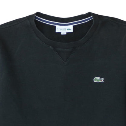Lacoste Men’s Black Crew Neck Sweatshirt Size L Regular Fit