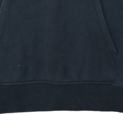 Champion Men’s Black Pullover Hoodie Medium Logo Cotton Blend
