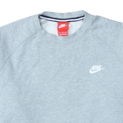 Nike Men's Grey Crew Neck Pullover Sweatshirt Size M