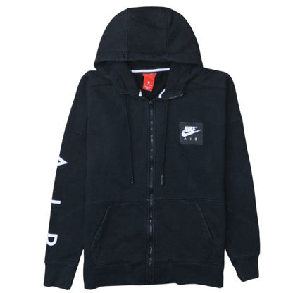 Nike Men's Black Air Full Zip Hoodie Small Cotton Blend