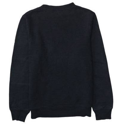 Champion Men's Black Small Pullover Sweatshirt with Logo Print