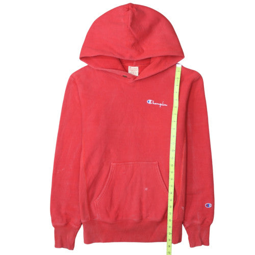 Champion Men's Red Reverse Weave Pullover Hoodie Size S