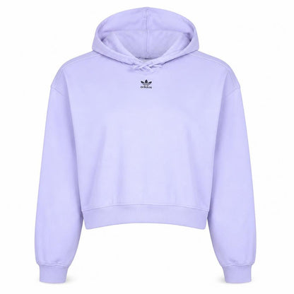 Adidas Women’s Lilac Hooded Pullover Sweatshirt Size 16 UK