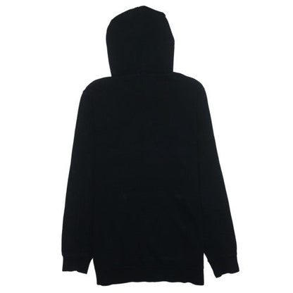 Kappa Men's Black Pullover Hoodie Medium Graphic Logo Fleece