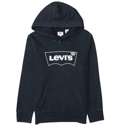Levi's Men's Black Pullover Hoodie S Logo Graphic Fleece Sweatshirt