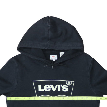 Levi's Men's Black Pullover Hoodie S Logo Graphic Fleece Sweatshirt