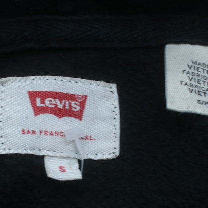 Levi's Men's Black Pullover Hoodie S Logo Graphic Fleece Sweatshirt
