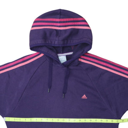 Adidas Womens Purple Hoodie Dress XL Long Sleeve Pullover Hooded Tunic