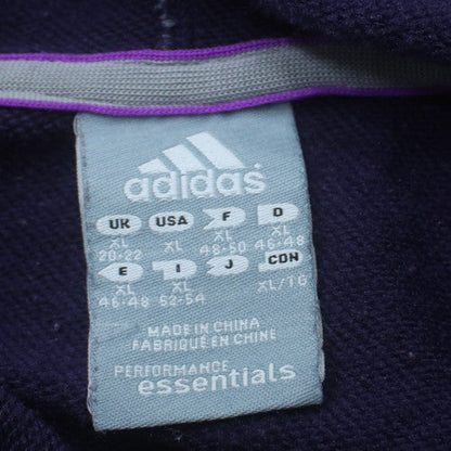 Adidas Womens Purple Hoodie Dress XL Long Sleeve Pullover Hooded Tunic