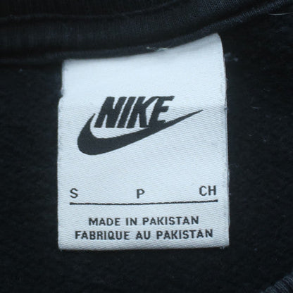 Nike Men's Black Small Crew Neck Pullover Sports Sweatshirt