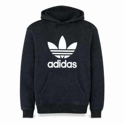 Adidas Womens Black Hooded Pullover Sweatshirt Size 12