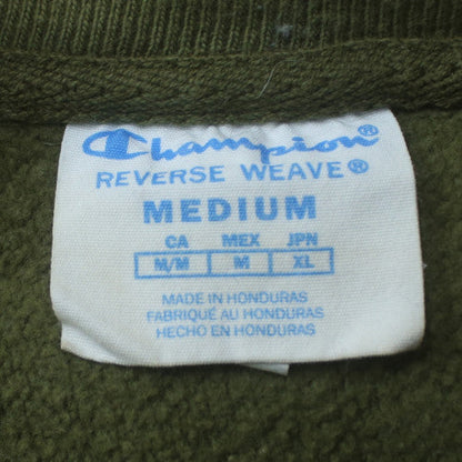 Champion Men's Green Reverse Weave Pullover Sweatshirt Medium