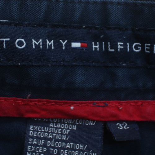 Tommy Hilfiger Men's Navy Blue Chino Shorts Size 32 Regular Cotton