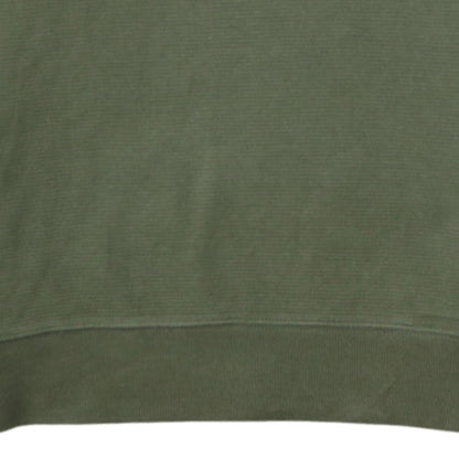 Tommy Hilfiger Men's Green Cotton Crew Neck Sweatshirt M