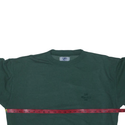 Lee Men's Green Pullover Crew Neck Sweatshirt Size M Vintage