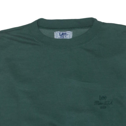 Lee Men's Green Pullover Crew Neck Sweatshirt Size M Vintage
