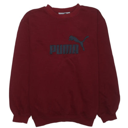 Puma Men's Red XL Pullover Crew Neck Logo Sweatshirt