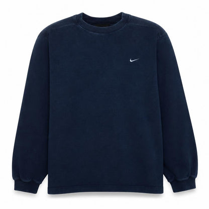 Nike Men's Blue Pullover Sweatshirt M Regular Fit Crew Neck