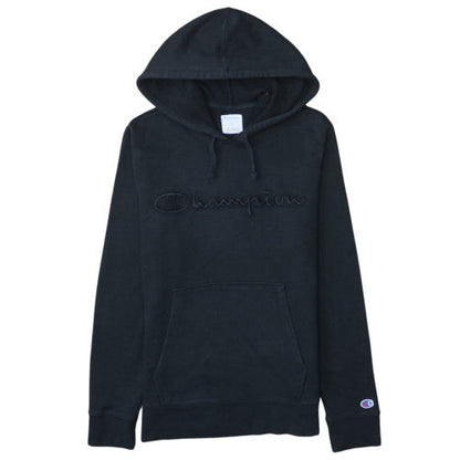 Champion Men's Black Pullover Hoodie Size S Embroidered Logo