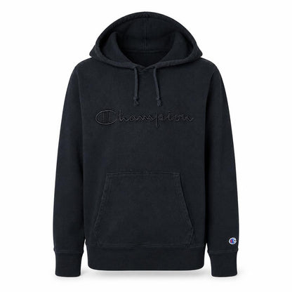 Champion Men's Black Pullover Hoodie Size S Embroidered Logo