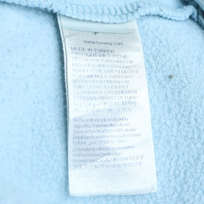 Tommy Hilfiger Men's Blue Pullover Hoodie Medium Organic Cotton