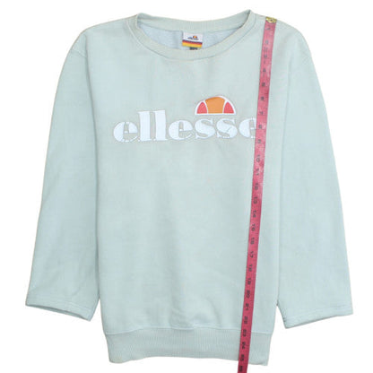 Ellesse Womens Light Blue Crew Neck Pullover Sweatshirt Size M