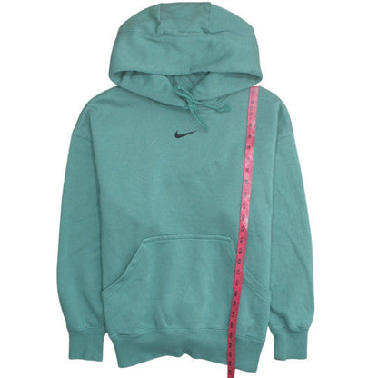 Nike Men's Green Pullover Hoodie M Regular Fit Fleece Sweatshirt