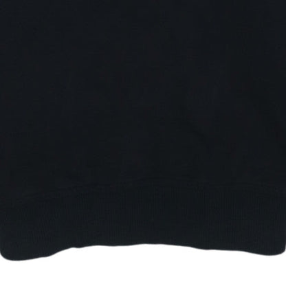 Emporio Armani EA7 Men's Black Hoodie Small Pullover Logo Cotton Blend