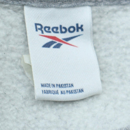 Reebok Men's Grey Classic Logo Crew Neck Sweatshirt L