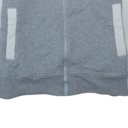 Nike Men's Grey Full Zip Sweatshirt M Logo Cotton Casual