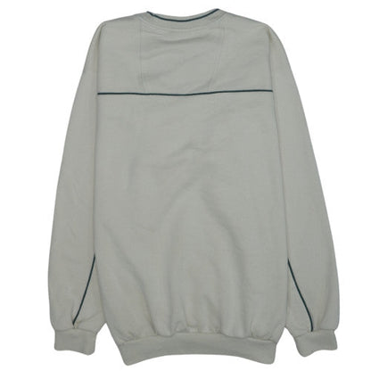 Adidas Mens Beige Crew Neck Pullover Sweatshirt L Relaxed Fit