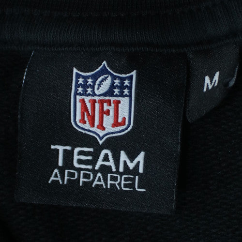 NFL Team Apparel Men's Black Jets 1/4 Zip Sweatshirt M