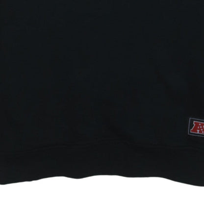 NFL Team Apparel Men's Black Jets 1/4 Zip Sweatshirt M