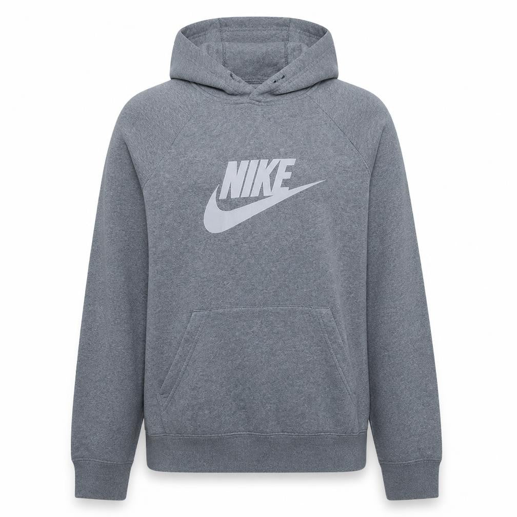 Nike Men's Grey Pullover Hoodie L Logo Graphic Sportswear