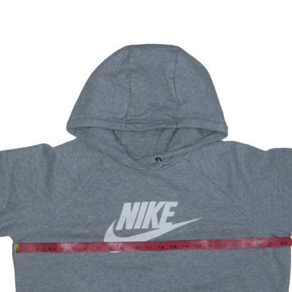 Nike Men's Grey Pullover Hoodie L Logo Graphic Sportswear